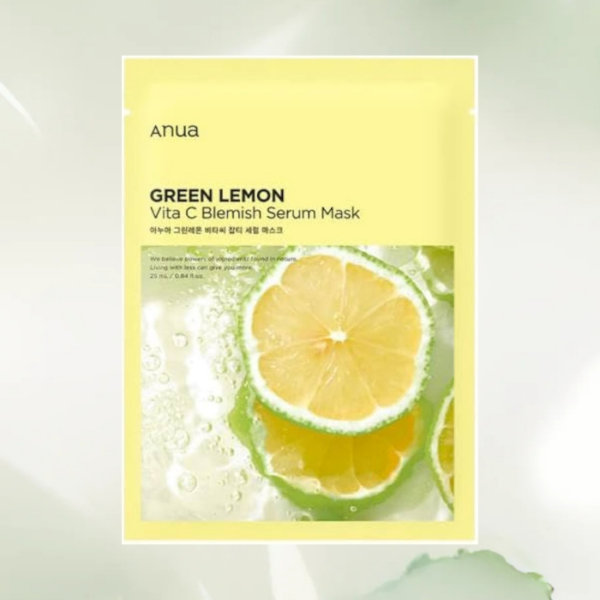[ANUA] Green Lemon Vita C Blemish Serum Mask