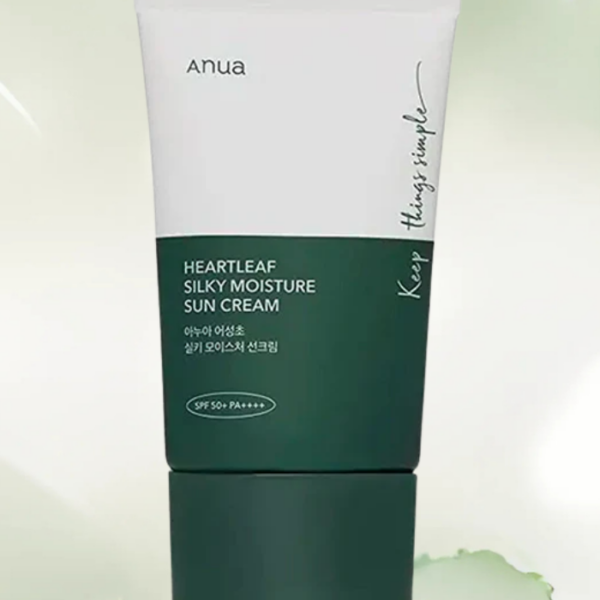 [ANUA] Heartleaf Silky Moisture Suncream, 50ml
