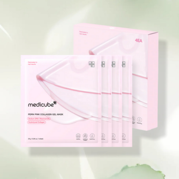 [MEDICUBE] PDRN Pink Collagen Gel Mask (4 pcs)