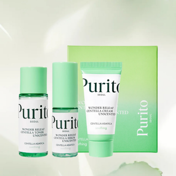 [PURITO] Wonder Releaf Centella Mini Kit-Unscented