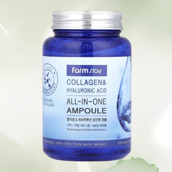 [FARMSTAY] Collagen & Hyaluronic Acid All-in-One Ampoule, 250ml