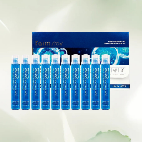[FARMSTAY] Collagen Water Moist Treatment Hair Filler, 13ml (10 pcs/box)