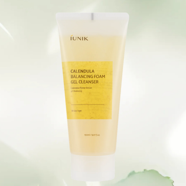 [IUNIK] Calendula Balancing Foam Gel Cleanser, 150ml