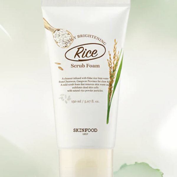 [SKINFOOD] Rice Daily Brightening Scrub Foam, 150ml
