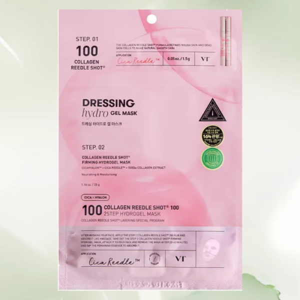 [VT COSMETICS] Collagen Reedle Shot 100 2-Step Hydrogel Mask