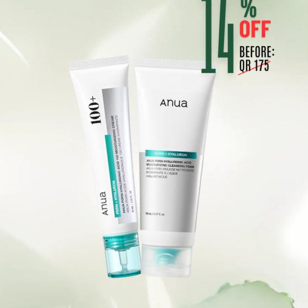 [ANUA] PDRN Hyaluronic Acid 100 Moisture Cream, 60ml + PDRN Hyaluronic Acid Moisturizing Cleansing Foam, 150ml