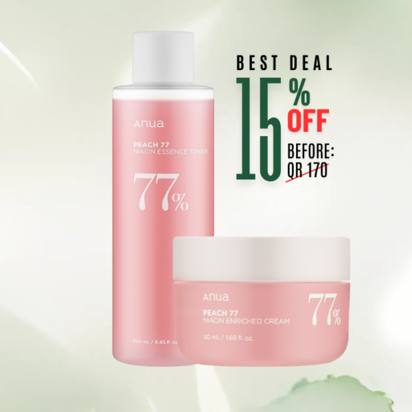 [ANUA] Peach 77% Niacin Enriched Cream, 50ml + Peach 77% Niacin essence Toner, 250ml