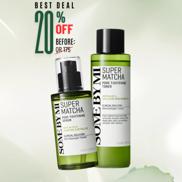 [SOME BY MI] Super Matcha Pore Tightening Serum, 50ml + Super Matcha Pore Tightening Toner, 150ml