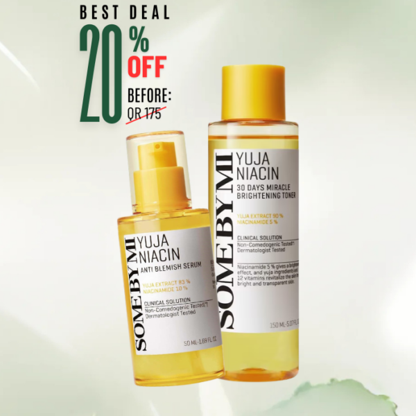 [SOME BY MI] Yuja Niacin Anti Blemish Serum, 50ml + Yuja Niacin 30 Days Miracle Brightening Toner, 150ml